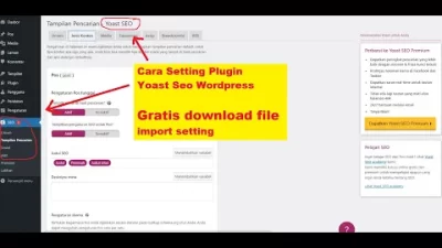 Cara Seting Yoast Seo Plugin Wordpress, Seting Plugin Seo Wordpress Free Download File Setting