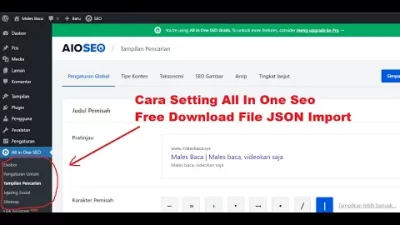 Cara Setting All In One Seo Plugin Wordpress, Seting Plugin Seo Wordpress Free Download File Import