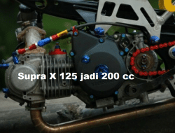 Korek Supra X 125 Jadi 200 cc, Ini Detail Modifikasinya!