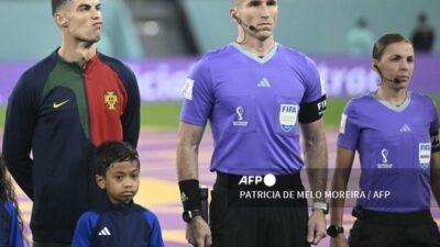 Player Escort Ronaldo di Piala Dunia 2022 Ternyata Anak Indonesia